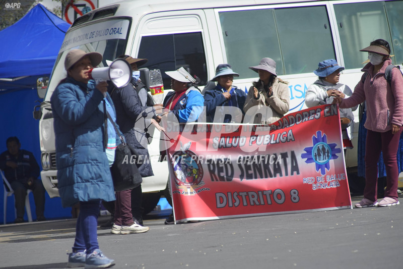 PROTESTA TRABAJADORES EN SALUD