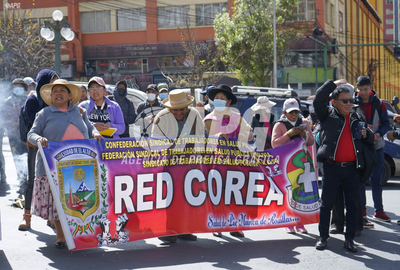 PROTESTA TRABAJADORES EN SALUD