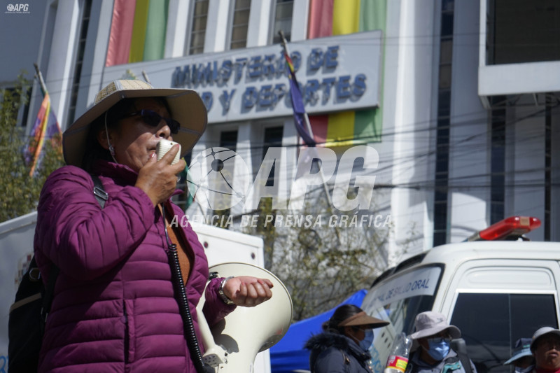 PROTESTA TRABAJADORES EN SALUD