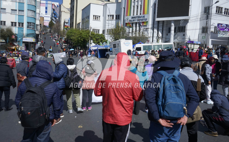 PROTESTA TRABAJADORES EN SALUD
